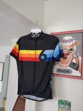 Twin Six Cycling Grand Prix Jersey women's Medium Full Zip made in USA